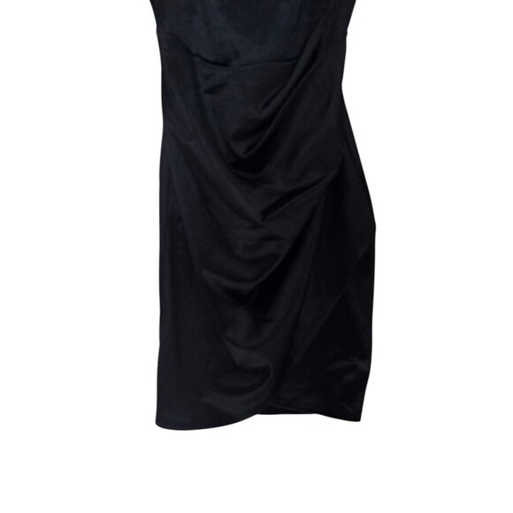 Women's - Windsor Black Satin Mini Dress, Size Small - Picture 4 of 8
